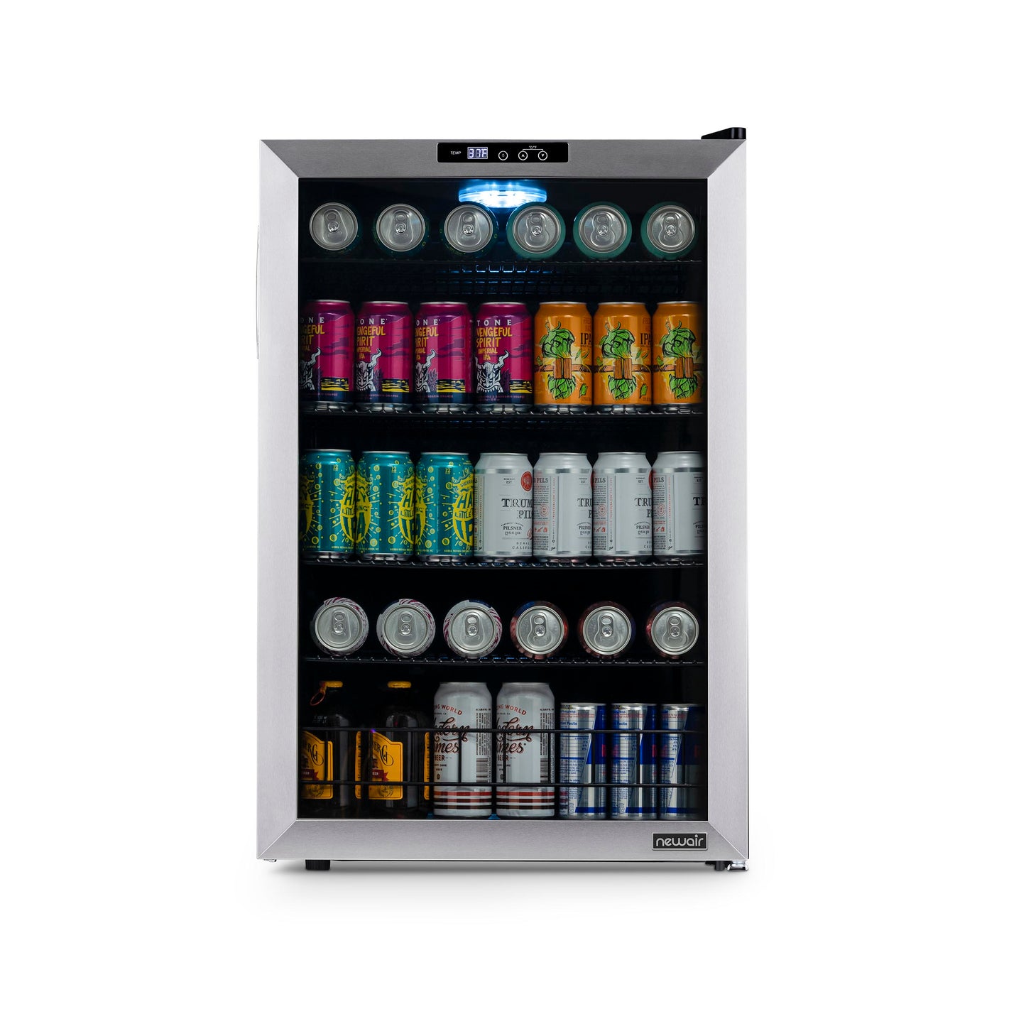 Newair® 160-Can Freestanding Stainless Steel Beverage Fridge - 21.3"