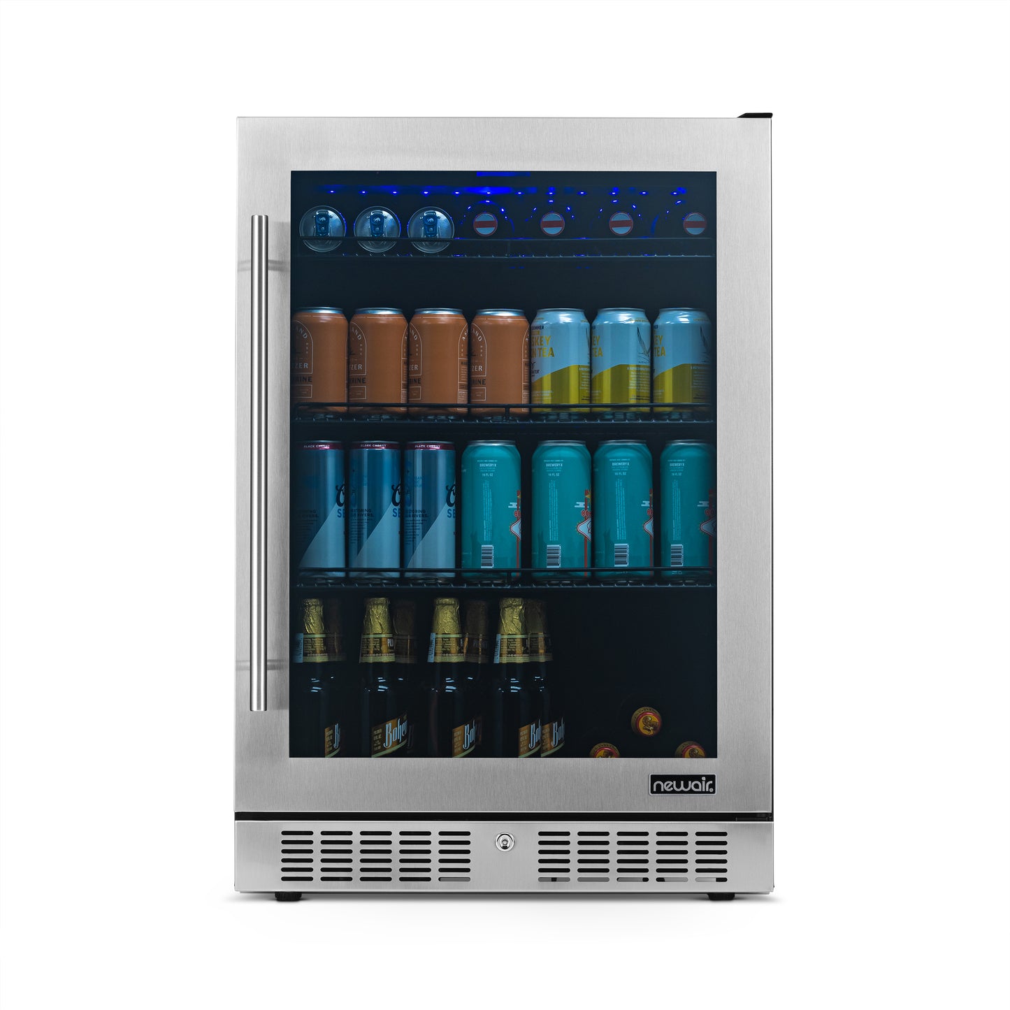 Newair® 224-Can Built-In Stainless Steel Beverage Fridge - 24"