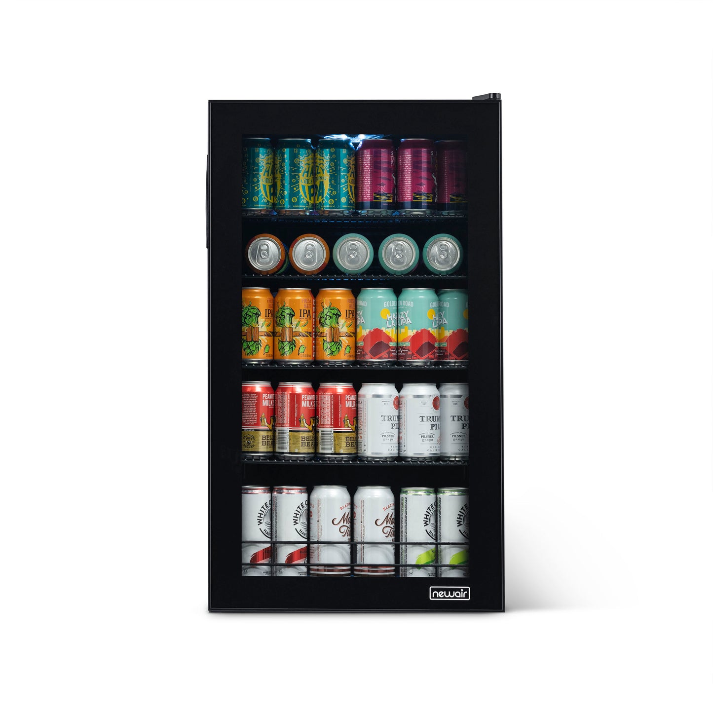 Newair® 126-Can Freestanding "Beers of the World" Beverage Fridge - 18.5"