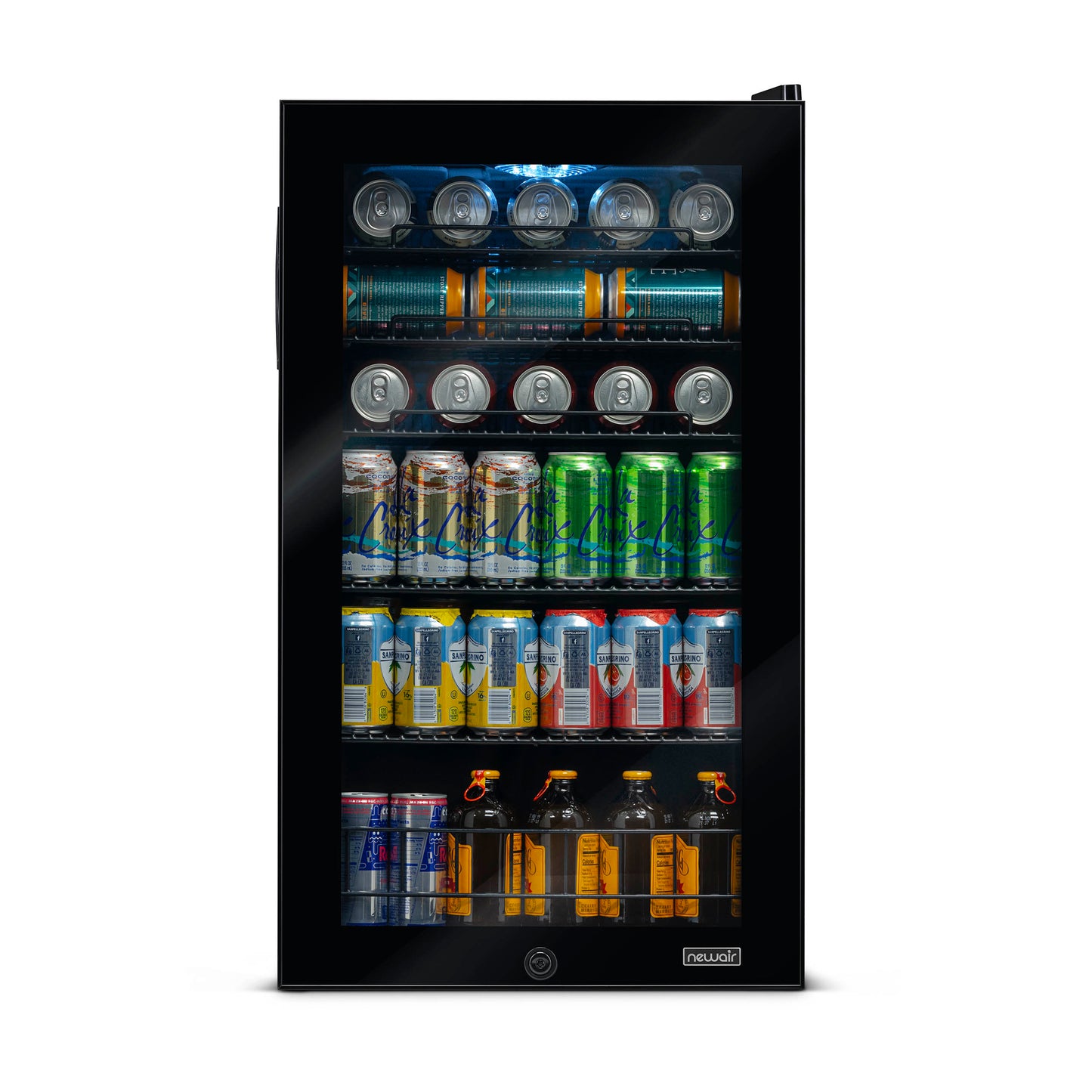 Newair® 126-Can Freestanding Black Beverage Fridge - 18.8"