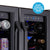Newair 24” Built-in Dual Zone 18 Bottle and 58 Can Wine and Beverage Refrigerator and Cooler in Black Stainless Steel with French Doors and Adjustable Shelves Beverage Fridge