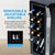 Newair 12 Bottle Wine Cooler Refrigerator, Freestanding Wine Fridge with Stainless Steel & Double-Layer Tempered Glass Door, Quiet Compressor Cooling for Reds, Whites, and Sparkling Wine, 41F-64F Digital Temperature Control, Removable & Adjustable Racks Wine Fridge    