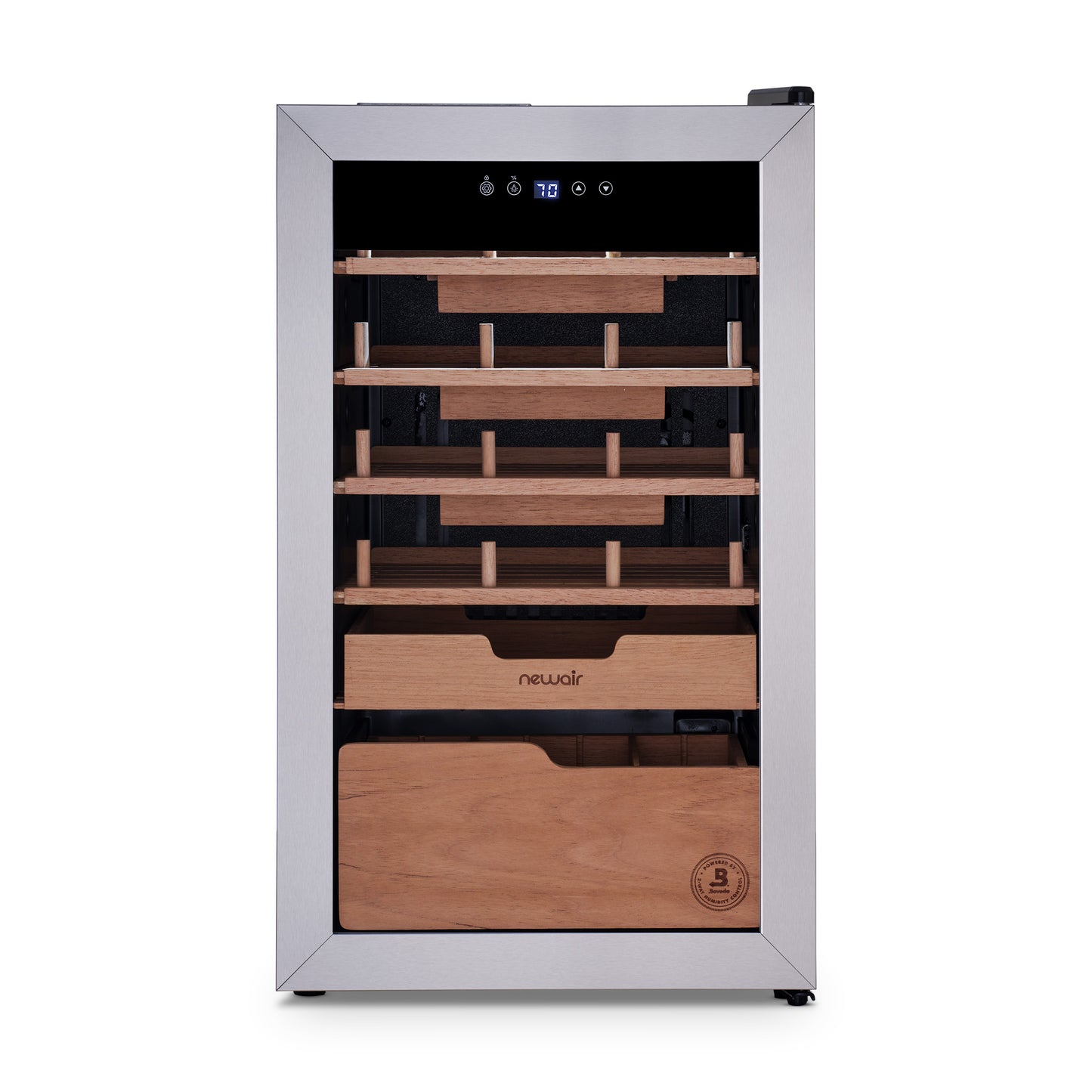 Newair® x Boveda Electric Cigar Humidor with Opti-Temp™ Technology, 500-Count