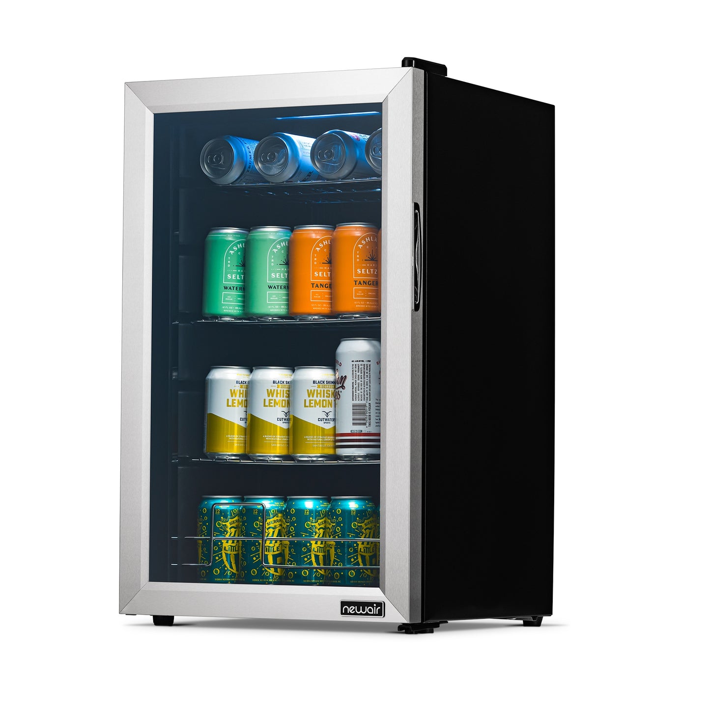 Newair® 100-Can Freestanding Stainless Steel Beverage Fridge - 16.93"