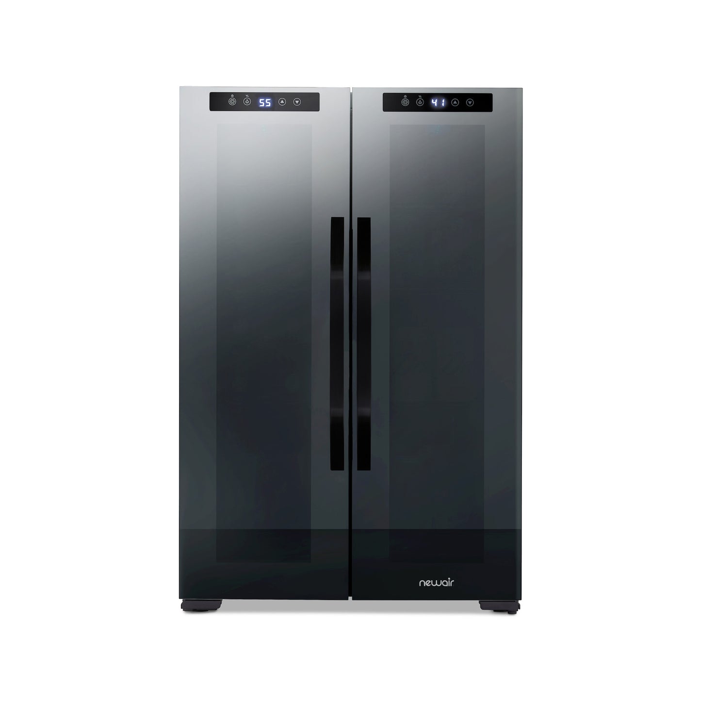Newair® 39-Can, 12-Bottle Freestanding Dual Zone Beverage Fridge -20"