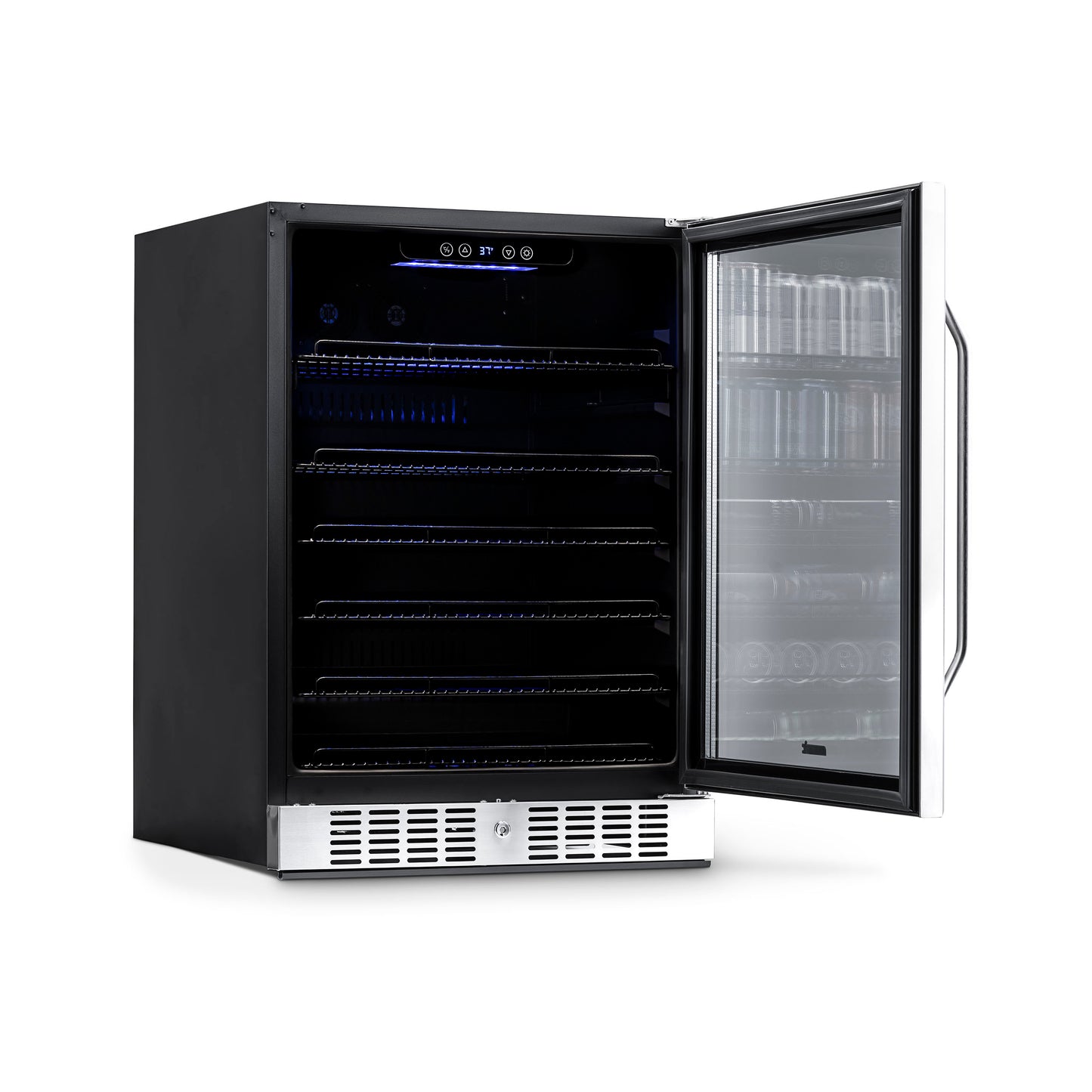 Newair® 177-Can Built-In Beverage Fridge in Stainless Steel - 24"