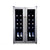 Newair 24 Bottle Wine Cooler Refrigerator, French Door Dual Temperature Zones, Freestanding Wine Fridge with Stainless Steel & Double-Layer Tempered Glass Door, Quiet Compressor Cooling for Reds, Whites, and Sparkling Wine Wine Fridge    