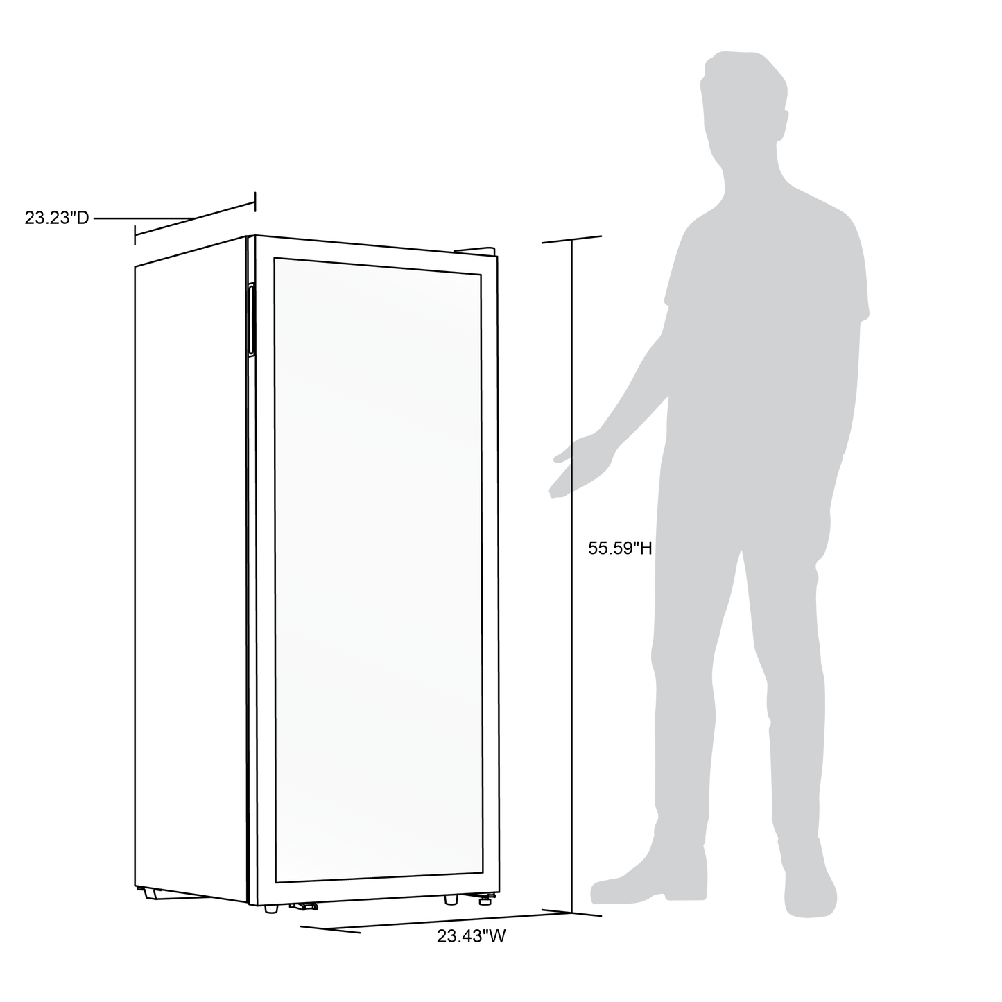 Newair® 98-Bottle 23" Stainless Steel Freestanding Dual Zone Wine Fridge