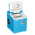 Newair Countertop Ice Maker, 28 lbs. of Ice a Day, 3 Ice Sizes, BPA-Free Parts Ice Makers Cyan