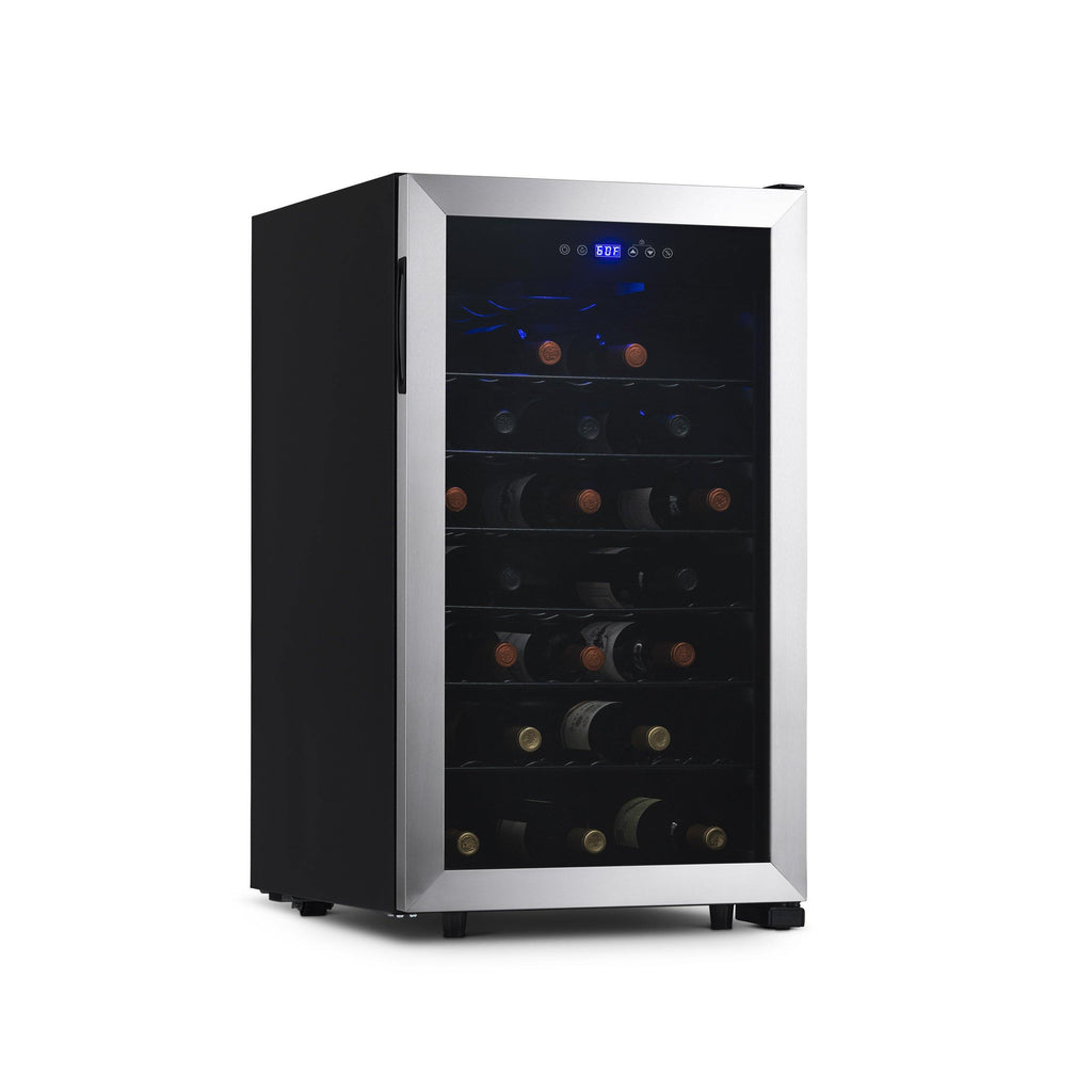 Newair Freestanding 50 Bottle Compressor Wine Fridge in Stainless Stee