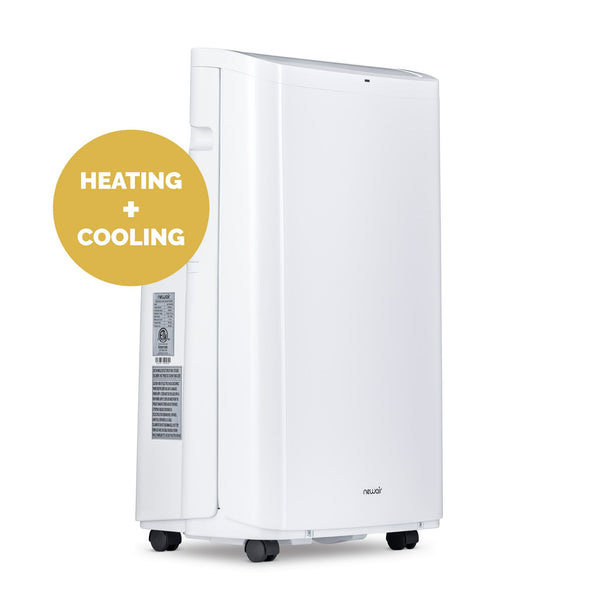 Newair 14,000 BTU Portable Air Conditioner and Heater (9,950 BTU DOE), Compact AC Design with Easy Setup Window Venting Kit, Self-Evaporative System, Quiet Operation, Dehumidifying Mode with Remote and Timer Portable Air Conditioners    