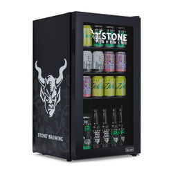 Newair Stone® Brewing 126 Can Beverage Refrigerator and Cooler with SplitShelf™ and Adjustable Shelves for Beer and Soda, Mini Fridge Perfect for Home Bars, Offices and Gamer Rooms