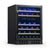 Newair 24” Built-in 46 Bottle Dual Zone Wine Fridge in Black Stainless Steel Wine Coolers