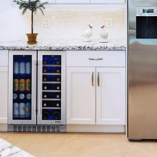 Built-in beverage fridge