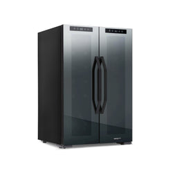 Luma® Shadowᵀᴹ Series Wine Cooler and Beverage Refrigerator 12 Bottles & 39 Cans Dual Temperature Zones, Freestanding Mirrored Wine Fridge with Double-Layer Tempered Glass Door & Compressor Cooling For Reds, Whites, Sparkling Wine, Beers, and Sodas
