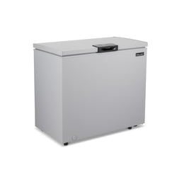 Newair 5 Cu. Ft. Mini Deep Chest Freezer and Refrigerator in Gray with Digital Temperature Control, Fast Freeze Mode, Stay-Open Lid, Removeable Storage Basket, Self-Diagnostic Program, and Door-Activated LED Light for Office, Kitchen, Garage or Apartment