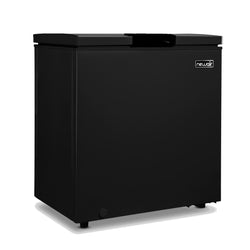 Newair 5 Cu. Ft. Mini Deep Chest Freezer and Refrigerator in Black with Digital Temperature Control, Fast Freeze Mode, Stay-Open Lid, Removeable Storage Basket, Self-Diagnostic Program, and Door-Activated LED Light for Office, Kitchen, Garage or Apartment Freezer Chests    