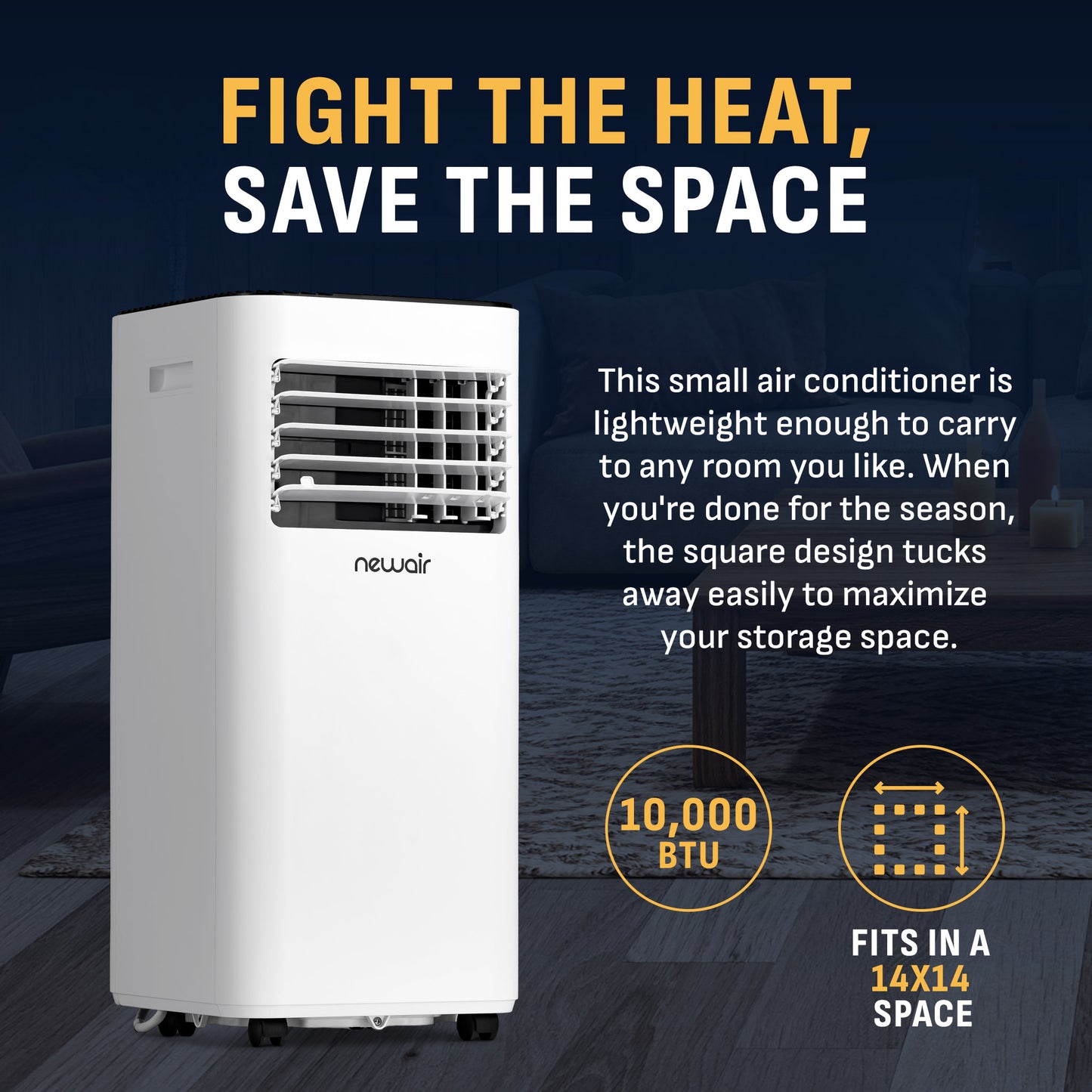 Newair® 10,000 BTU Portable Air Conditioner, Dehumidifier, and Fan