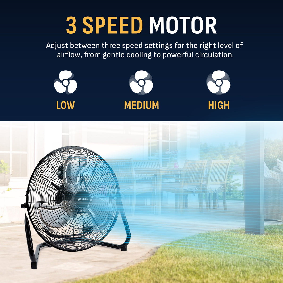 Newair® 18" Portable Floor Fan