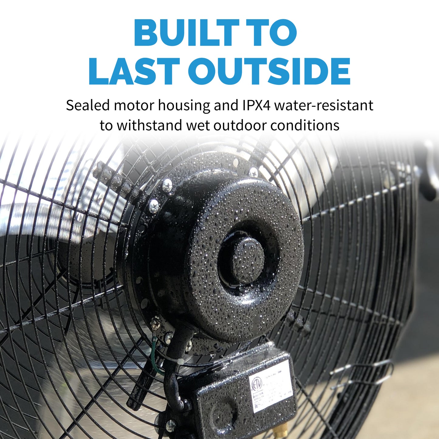 Newair® 18" - 20" Outdoor-Rated Fan - Floor or Wall Mounted