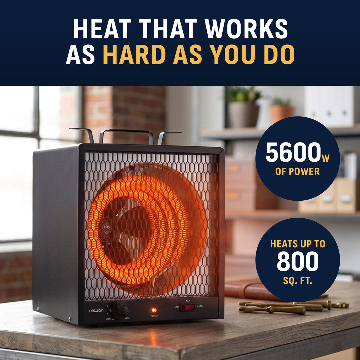 Newair® Portable Electric Garage Heater - 240v