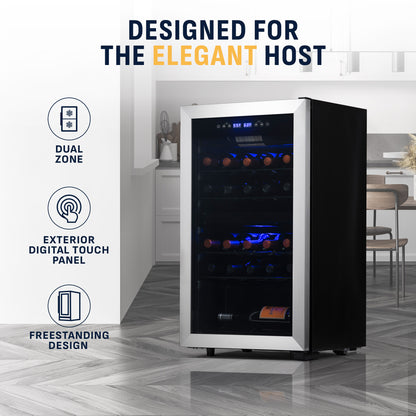 newair®-28-bottle-18-9-stainless-steel-freestanding-dual-zone-wine-fridge