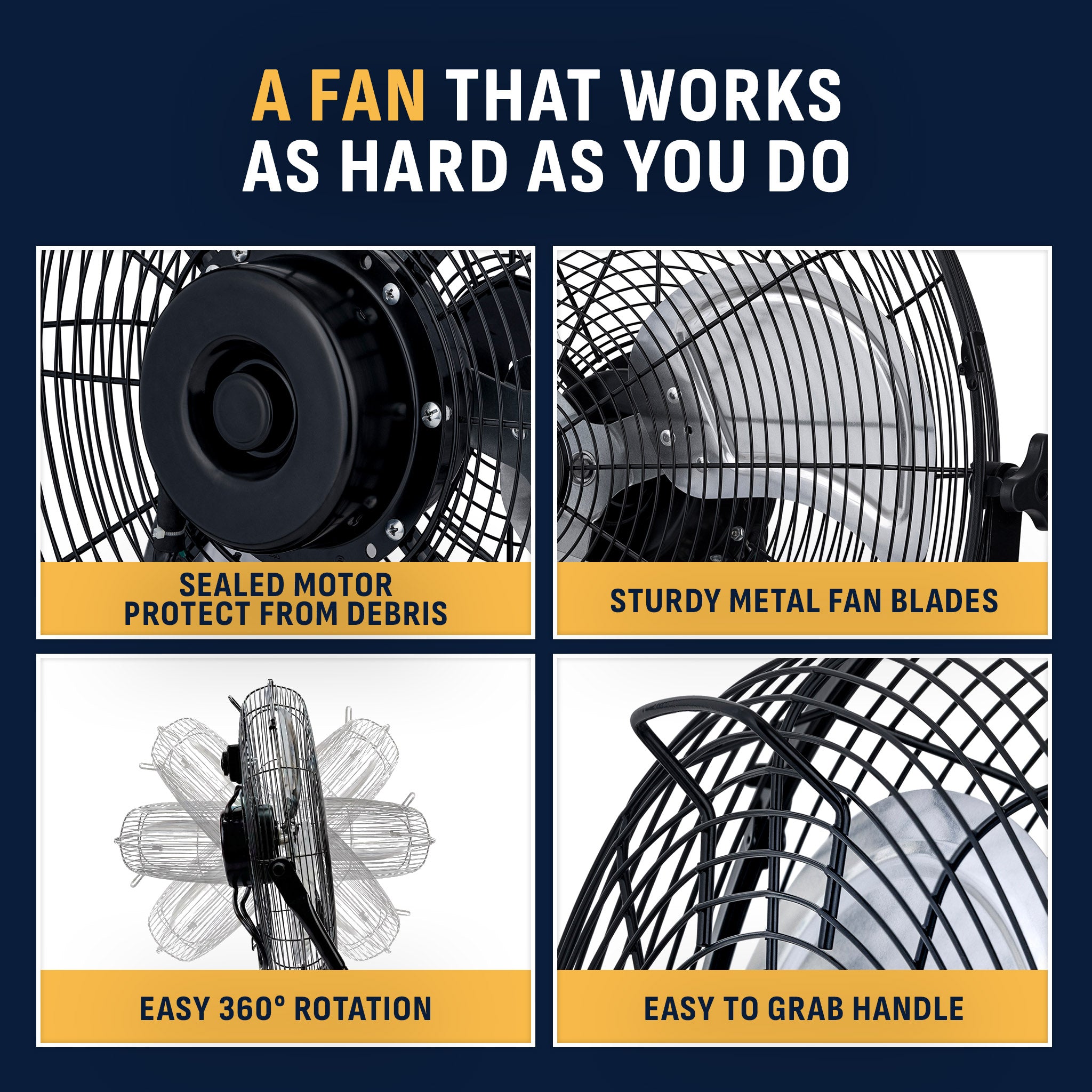 18-20 Inch Outdoor-Rated Fan | Durable Outdoor Cooling | Newair