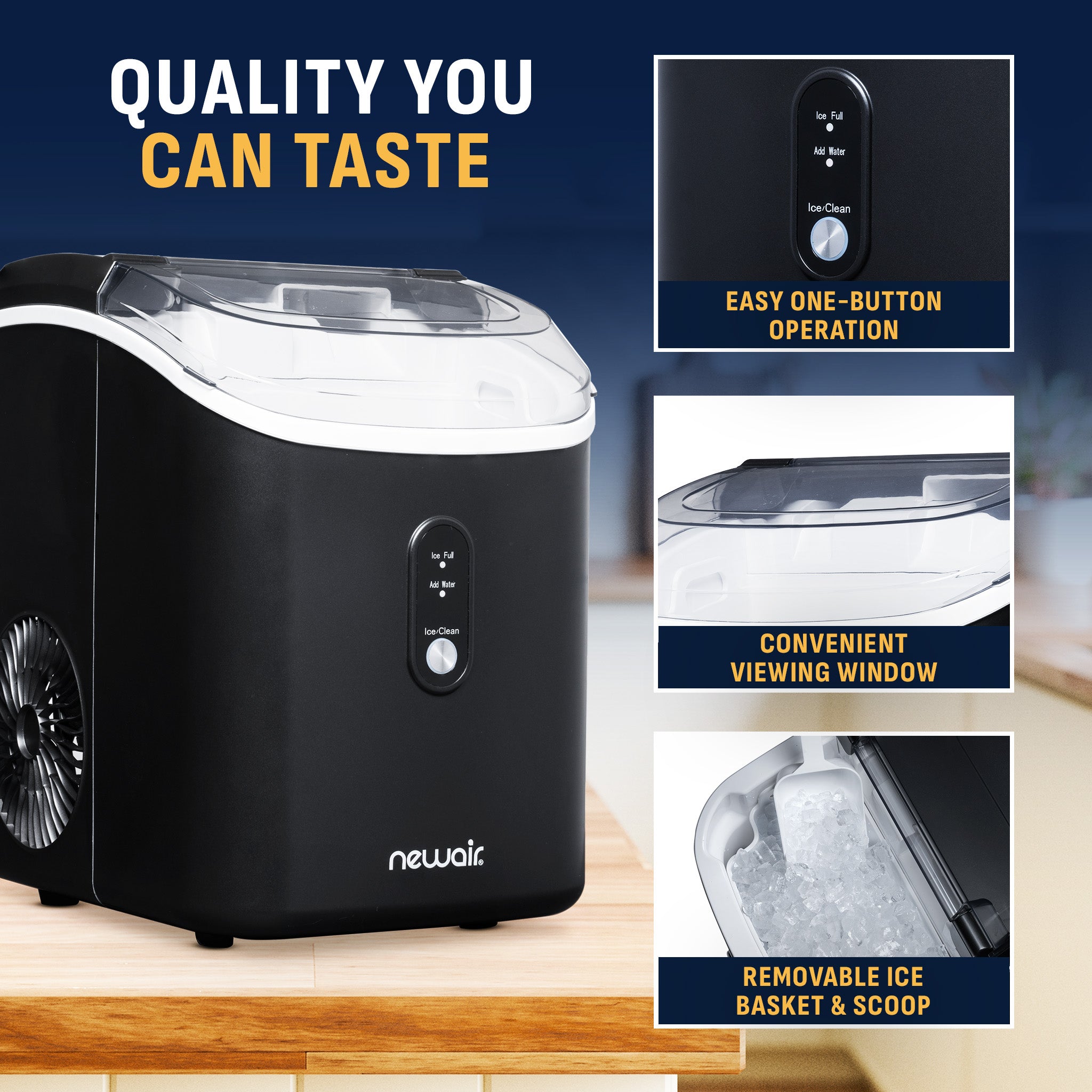 Newair® Countertop Nugget Ice Maker, 26 lbs/Day | Newair