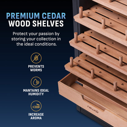 newair®-x-boveda-electric-cigar-humidor-with-opti-temp™-technology-500-count