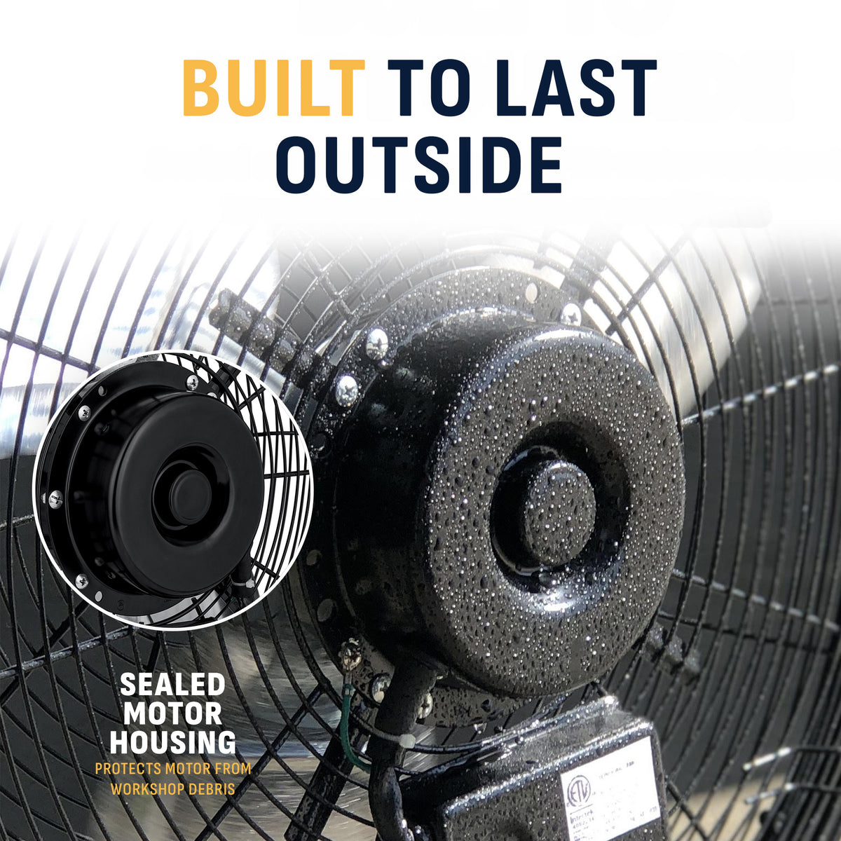Newair® 18" - 20" Outdoor-Rated Fan - Floor or Wall Mounted