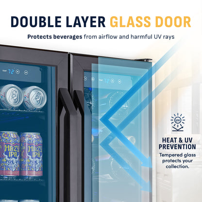 newair®-24-black-stainless-steel-dual-zone-wine-and-beverage-fridge
