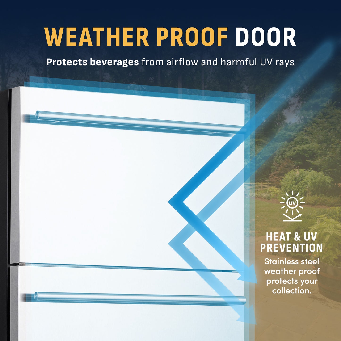 Newair® 80-can and 20-bottle Built-In/Freestanding Beverage Fridge - 24"