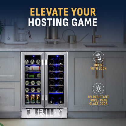 newair®-24-dual-zone-wine-and-beverage-fridge-in-stainless-steel