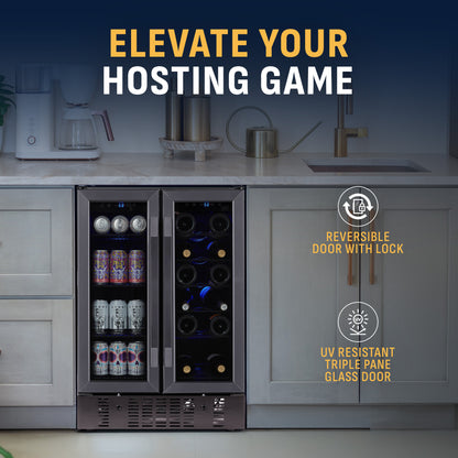 newair®-24-black-stainless-steel-dual-zone-wine-and-beverage-fridge