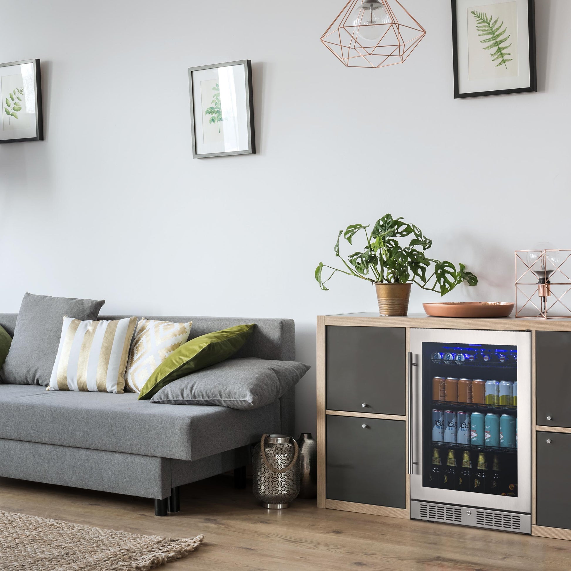 224-Can Built-In Stainless Steel Beverage Fridge Newair