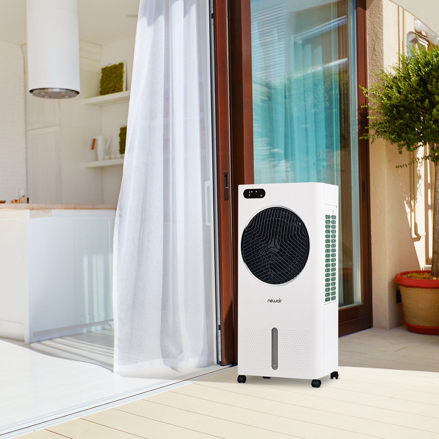Newair® Evaporative Air Cooler and Portable Cooling Fan 1,600 CFM with Honeycomb Pad Cooling - White