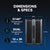 Newair® Shadowᵀᴹ Series Wine Cooler and Beverage Refrigerator 12 Bottles & 39 Cans Dual Temperature Zones, Freestanding Mirrored Wine Fridge with Double-Layer Tempered Glass Door & Compressor Cooling For Reds, Whites, Sparkling Wine, Beers, and Sodas Wine Fridge    