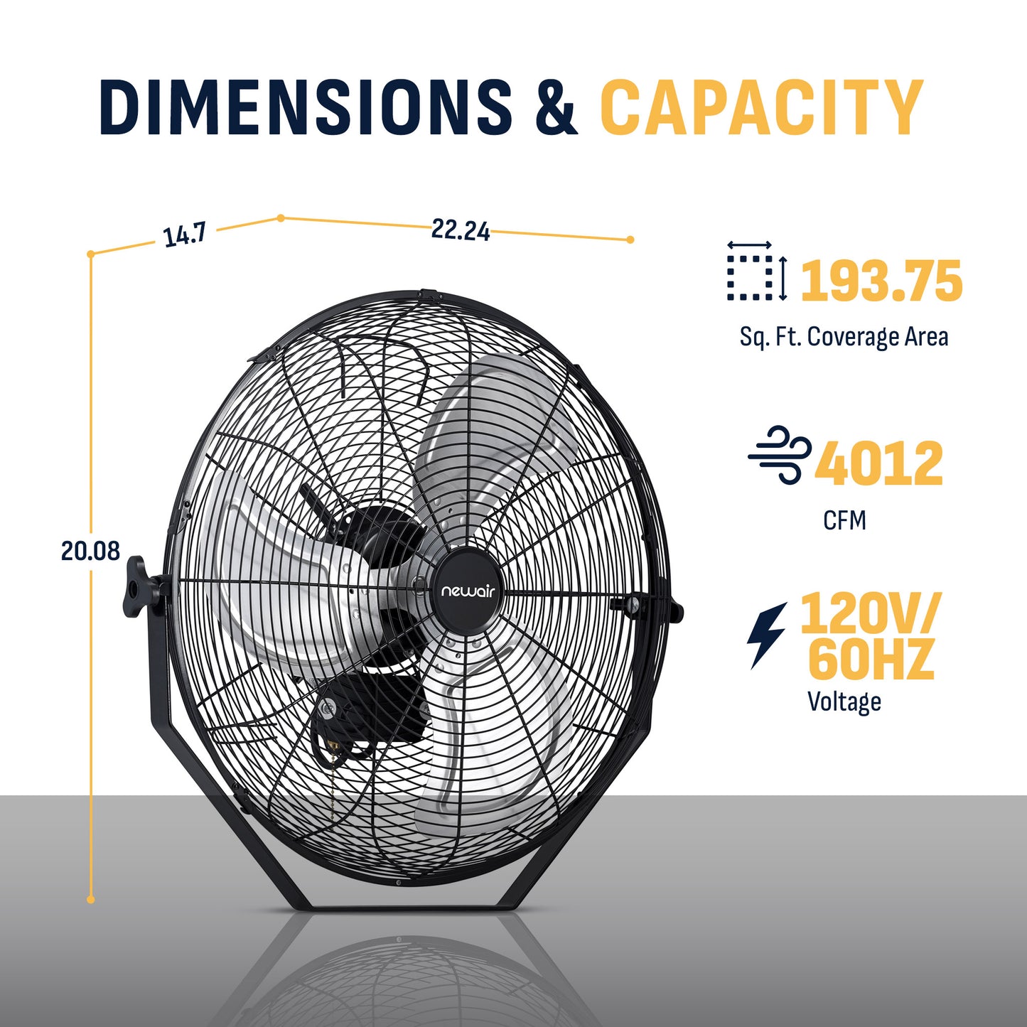Newair® 18" Wall-Mounted Fan