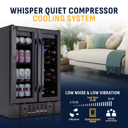 newair®-24-black-stainless-steel-dual-zone-wine-and-beverage-fridge