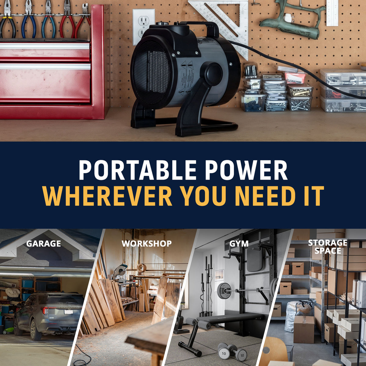 Newair® Portable Ceramic Electric Garage Heater - 120v