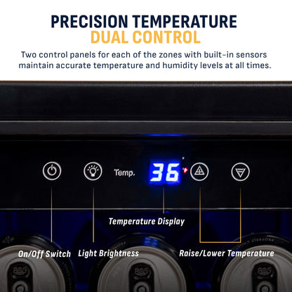 newair®-24-black-stainless-steel-dual-zone-wine-and-beverage-fridge