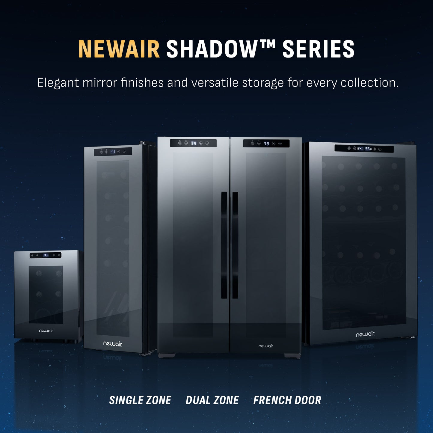 Newair® 51-Bottle 19.5" Black Freestanding Wine Fridge