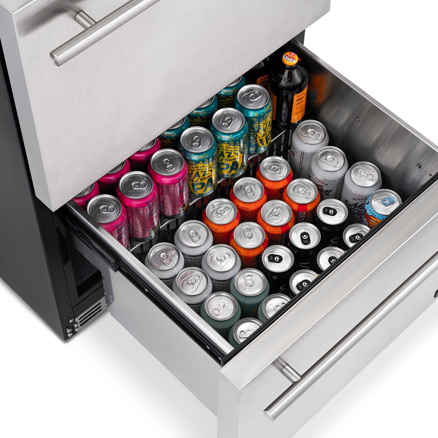 Newair® 80-can and 20-bottle Built-In/Freestanding Beverage Fridge - 24"