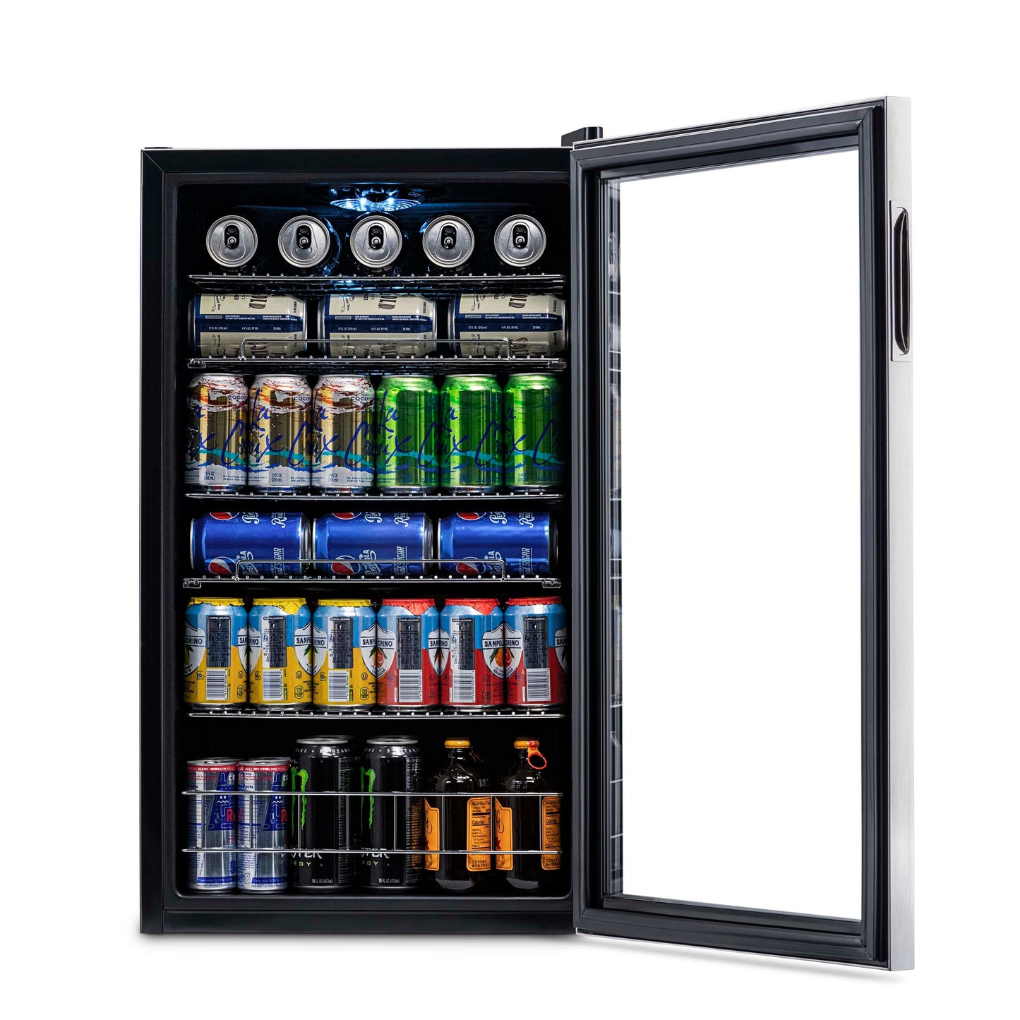 Newair® 126-Can Freestanding Stainless Steel Beverage Fridge - 18.9"