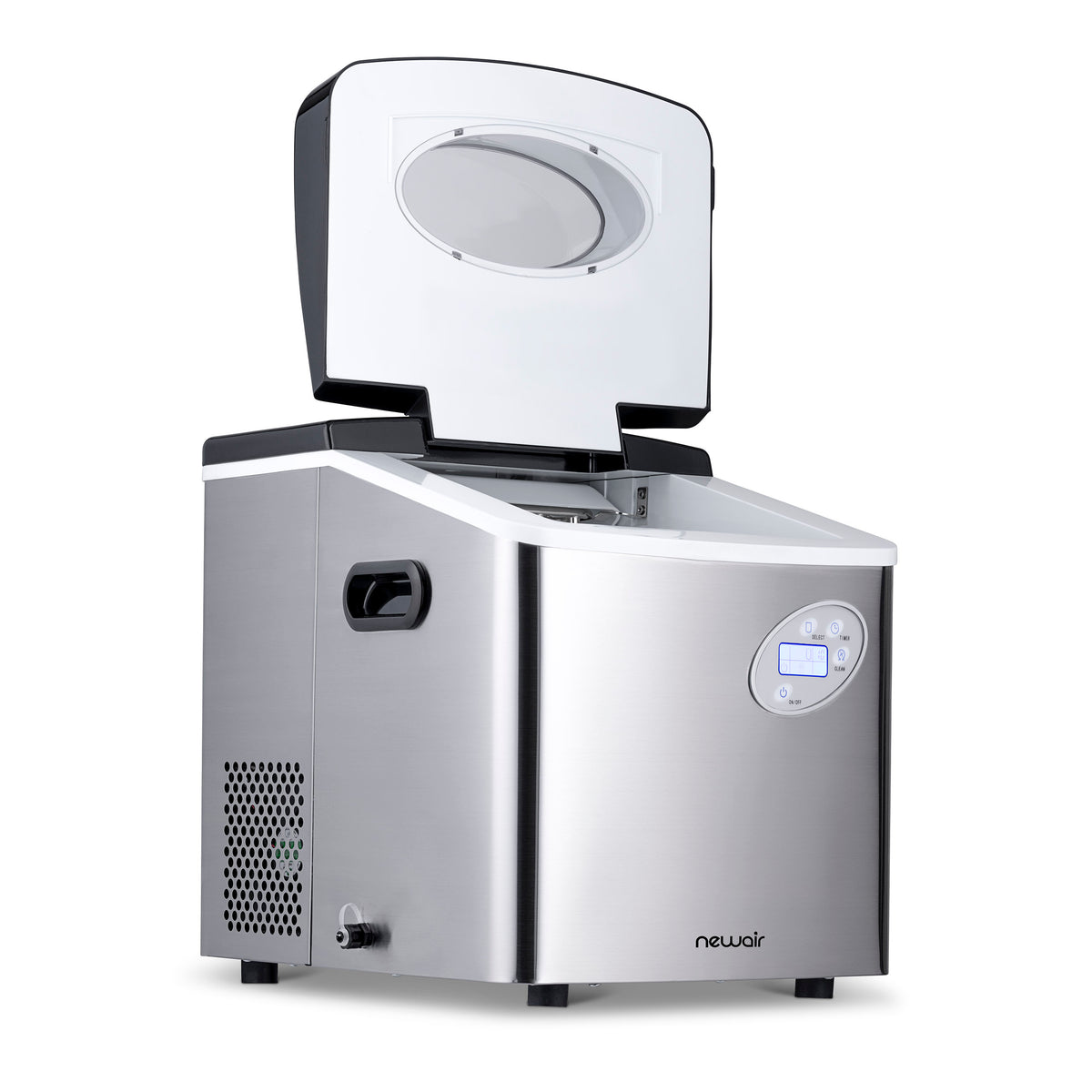 Newair® Countertop Ice Maker. Bullet Ice, 50 lbs/day - Red
