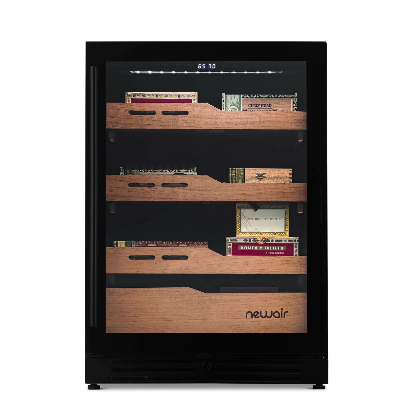 Newair® Electric Cigar Humidor in Black, Built-In or Freestanding, 1,500 Count