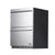 Newair 24” Outdoor Wine and Beverage Dual Drawer Fridge, 20 Bottle and 80 Can Capacity Built-in or Freestanding Beverage Fridge    