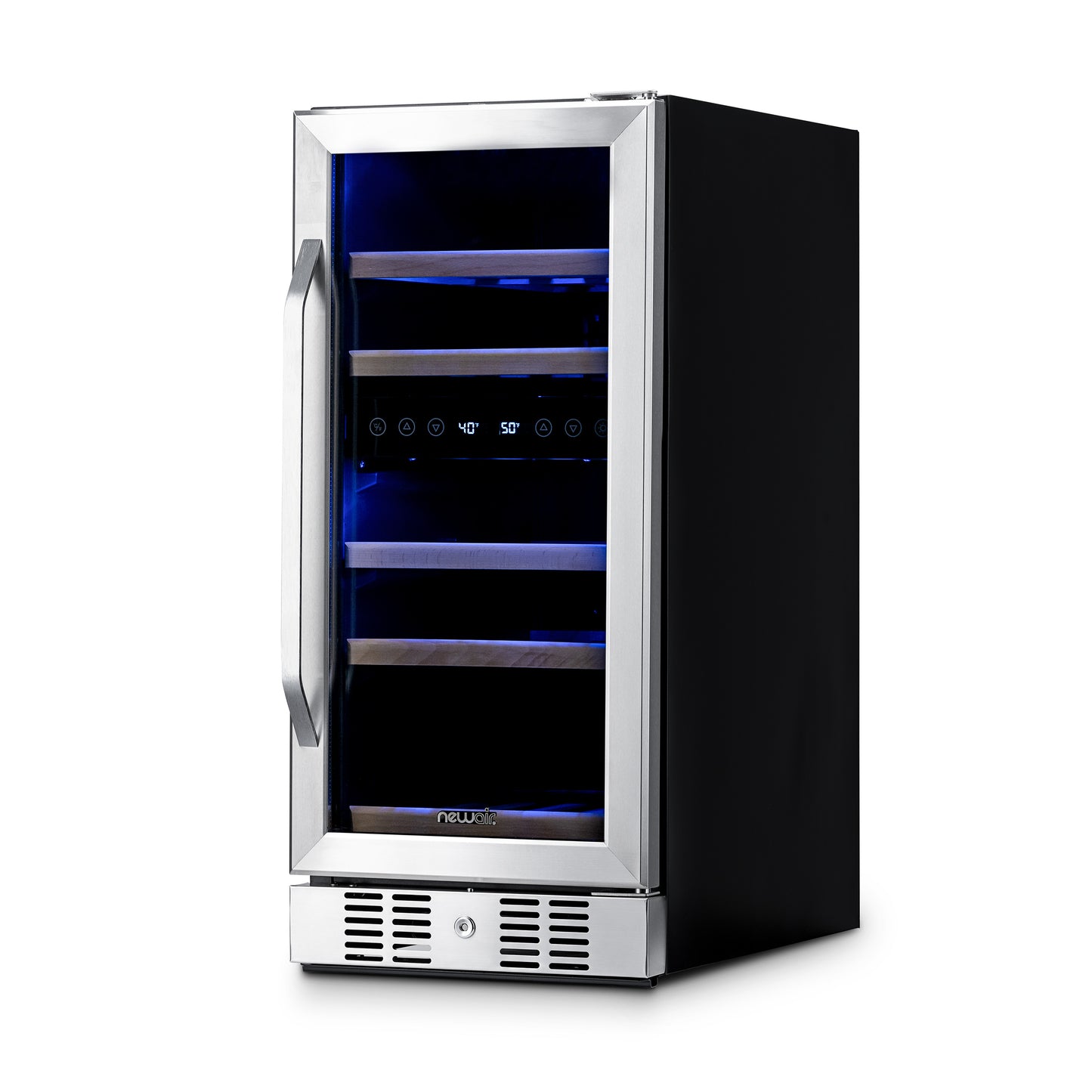 Newair® 29-Bottle 14.8" Stainless Steel Built-In Dual Zone Wine Fridge