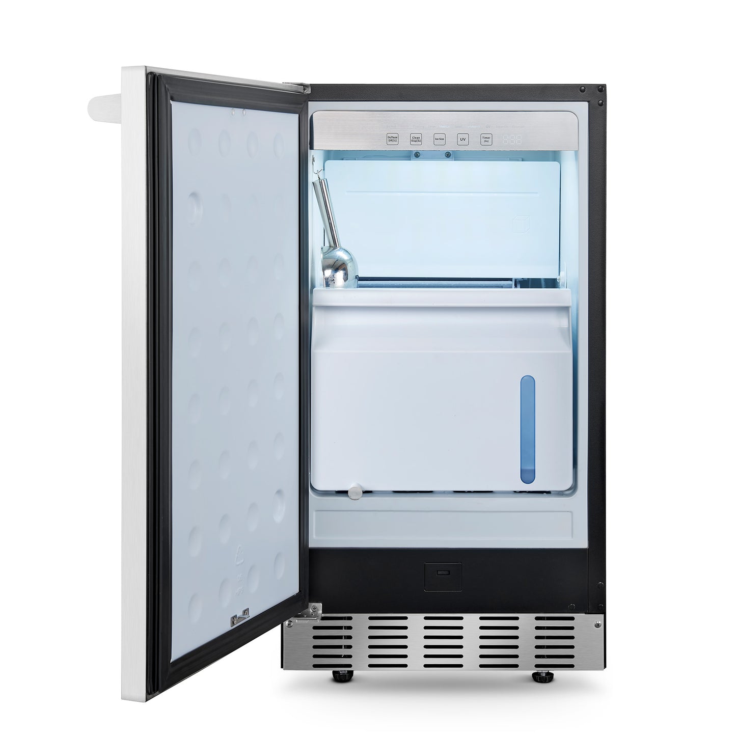 Newair 18” Undercounter Clear Ice Maker, 62–100 lbs