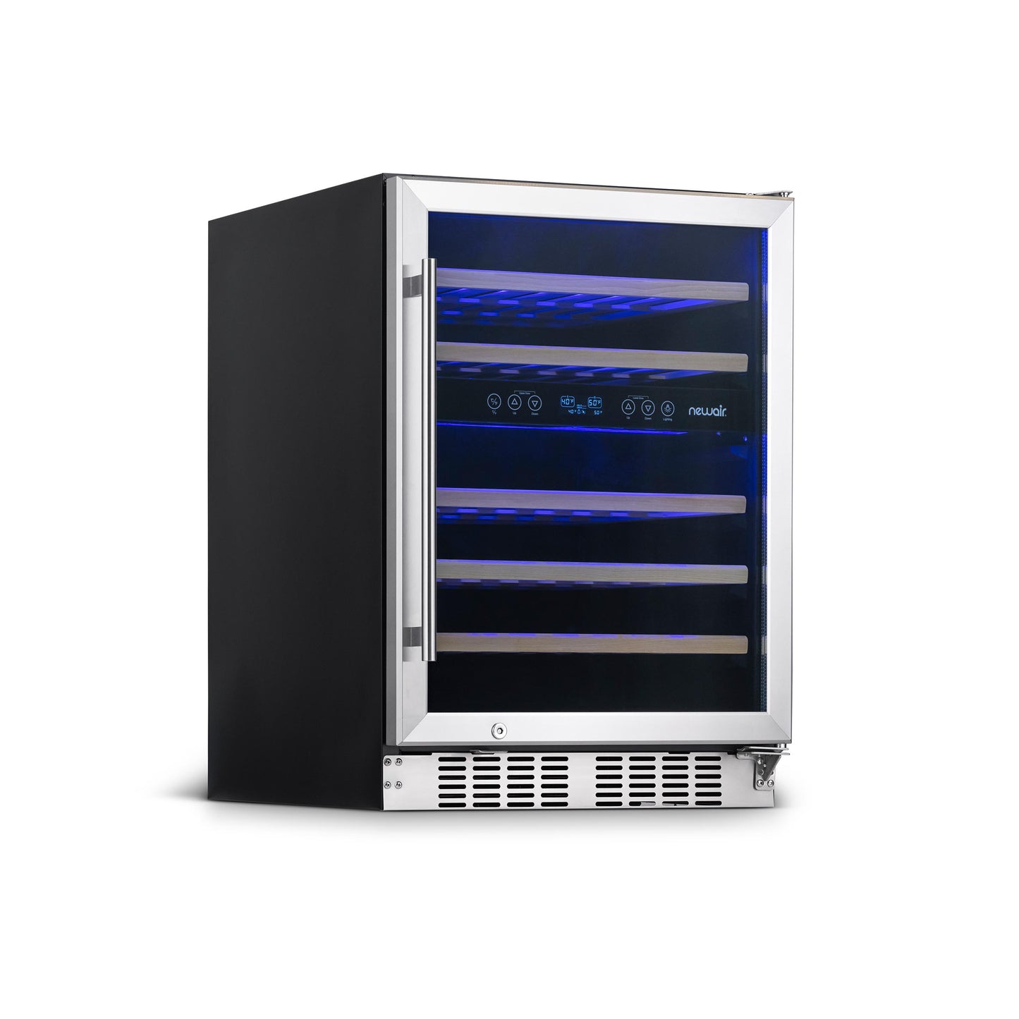Newair® Premium 46-Bottle Built-In Dual Zone Wine Fridge in Stainless Steel -  23.5"